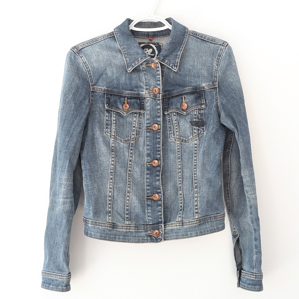 Parasuco Women's Cropped Blue Jeans Jackets ~ Size Small